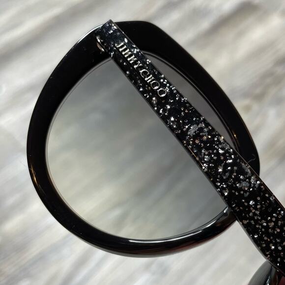 Jimmy Choo Women's Black MACE/S NS8/IC Plastic Frame Sunglasses sz 53-21-145 - Picture 7 of 12